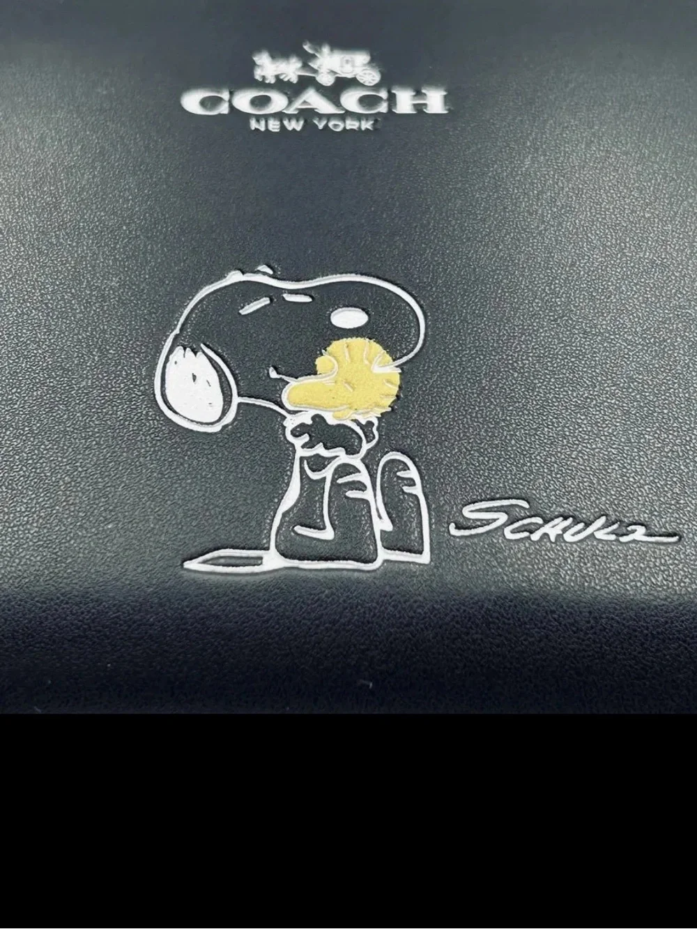 Coach X peanuts Snoopy Woodstock leather Long zippy wallet collectible NWT